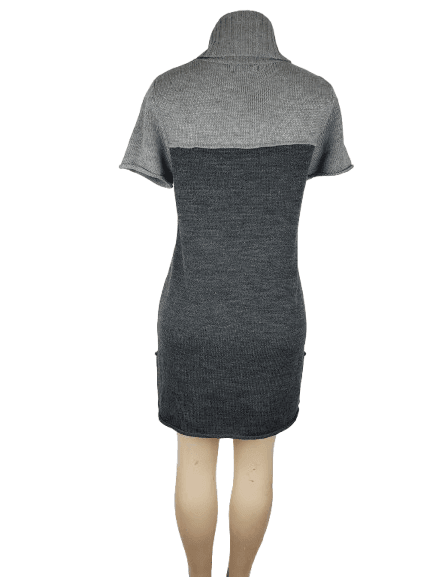 Notations women's two tone gray turtleneck dress size M - Solé Resale Boutique thrift