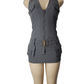 Shein Icon women's gray romper size XS - Solé Resale Boutique thrift