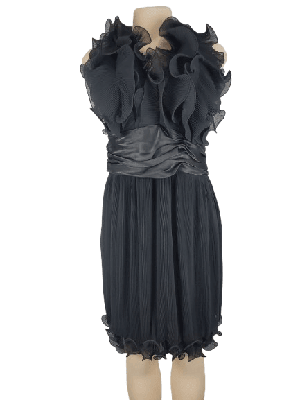 Calvin Klein women's black halter dress size 12 - Solé Resale Boutique thrift