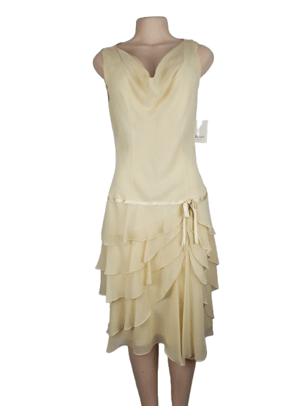 Liz & Co women's 260 champagne dress size 10 - Solé Resale Boutique thrift