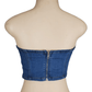 Akira women's medium blue denim tube top size M - Solé Resale Boutique thrift