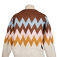 Lush women's taupe brown multi sweater size S - Solé Resale Boutique thrift
