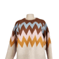 Lush women's taupe brown multi sweater size S - Solé Resale Boutique thrift