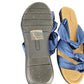 Comfortview women's black and blue sandals size 11W - Solé Resale Boutique thrift