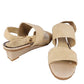 Judith Ripka women's olive and beige sandals size 7.5M - Solé Resale Boutique thrift