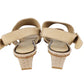 Judith Ripka women's olive and beige sandals size 7.5M - Solé Resale Boutique thrift