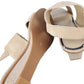 Judith Ripka women's olive and beige sandals size 7.5M - Solé Resale Boutique thrift