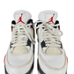 Air Jordan 4 Retro men's Red Cement DH6927-161 sneakers size 10