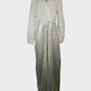 Fashionable women's white and silver sequin jumpsuit size 2XL - Solé Resale Boutique thrift