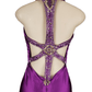 Alyce B'Dazzle Prom Dress in magenta size 6 - Solé Resale Boutique thrift