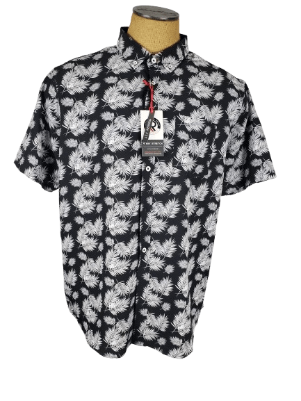 International report men's black and white shirt size XXL - Solé Resale Boutique thrift