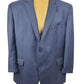 Blue checkered suit jacket on a mannequin with a white background
