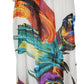Colorful scarf with abstract design on a mannequin