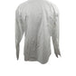White dress shirt on a mannequin against a white background