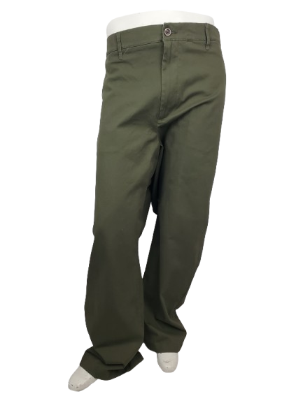 Green pants on a white background