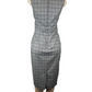 Plaid dress on a mannequin against a white background
