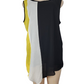 Color-blocked sleeveless dress on a mannequin against a white background