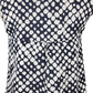 black and white patterned sleeveless top