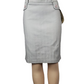 Gray skirt on a mannequin against a white background