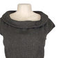 brown textured dress on a mannequin with a white background