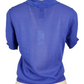 Blue shirt on a mannequin with a white background