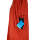 orange shirt on a mannequin with a Columbia tag against a white background