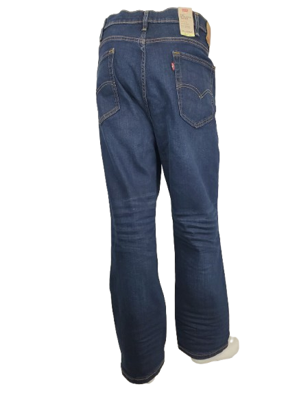 Blue jeans on a white background