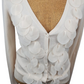 Ann Taylor women's cream button down sweater size S