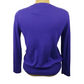 purple button down sweater with sleeves