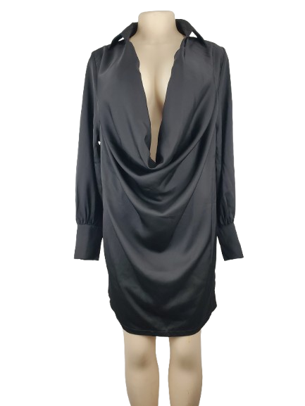 Fashion Nova women's black mini dress size M