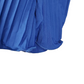 Close-up of a blue fabric texture on a white background