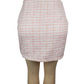 Skirt on a mannequin against a white background