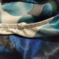 Spense women's blue and white floral one shoulder tank size L