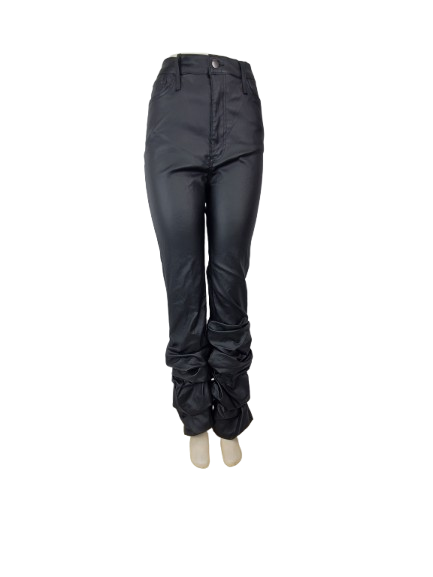 Black pants on a mannequin against a white background
