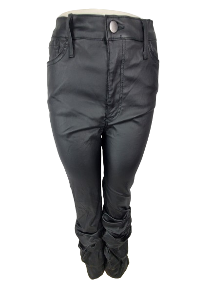 Black pants on a white background