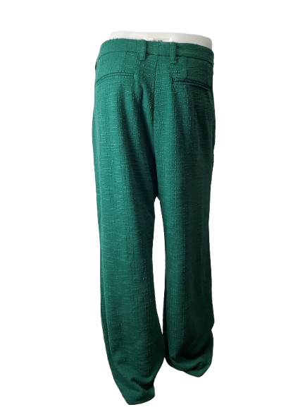 Green pants on a white background