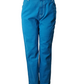 Blue pants on a mannequin against a white background