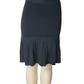Black skirt on a mannequin against a white background
