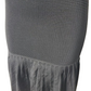 black skirt with a textured pattern on a white background