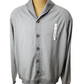 Gray cardigan on a mannequin with a white background