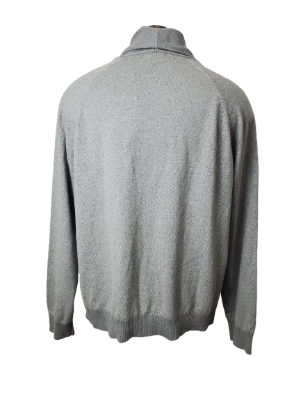 Gray sweater on a white background