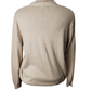 Beige sweater on a mannequin against a white background
