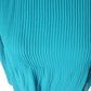 Close-up of a blue ribbed fabric texture