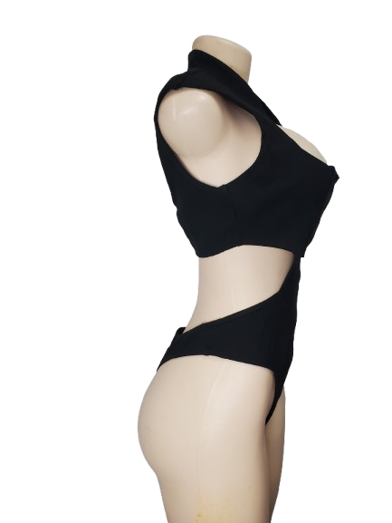 black bodysuit sleeveless