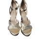 gold heels strappy