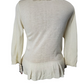 cream sweater with a collar on a white background
