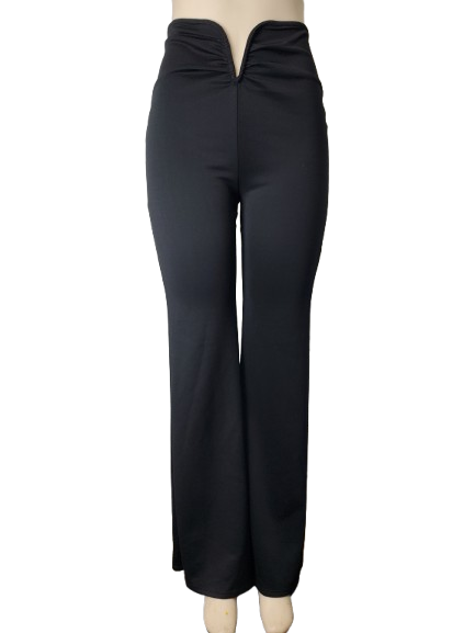 Black pants on a mannequin against a white background