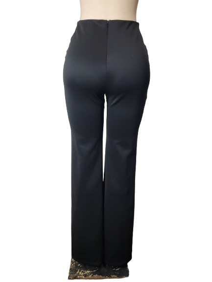 Black pants on a mannequin against a white background