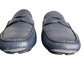 prada blue men loafers slip on