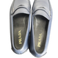 prada blue men loafers